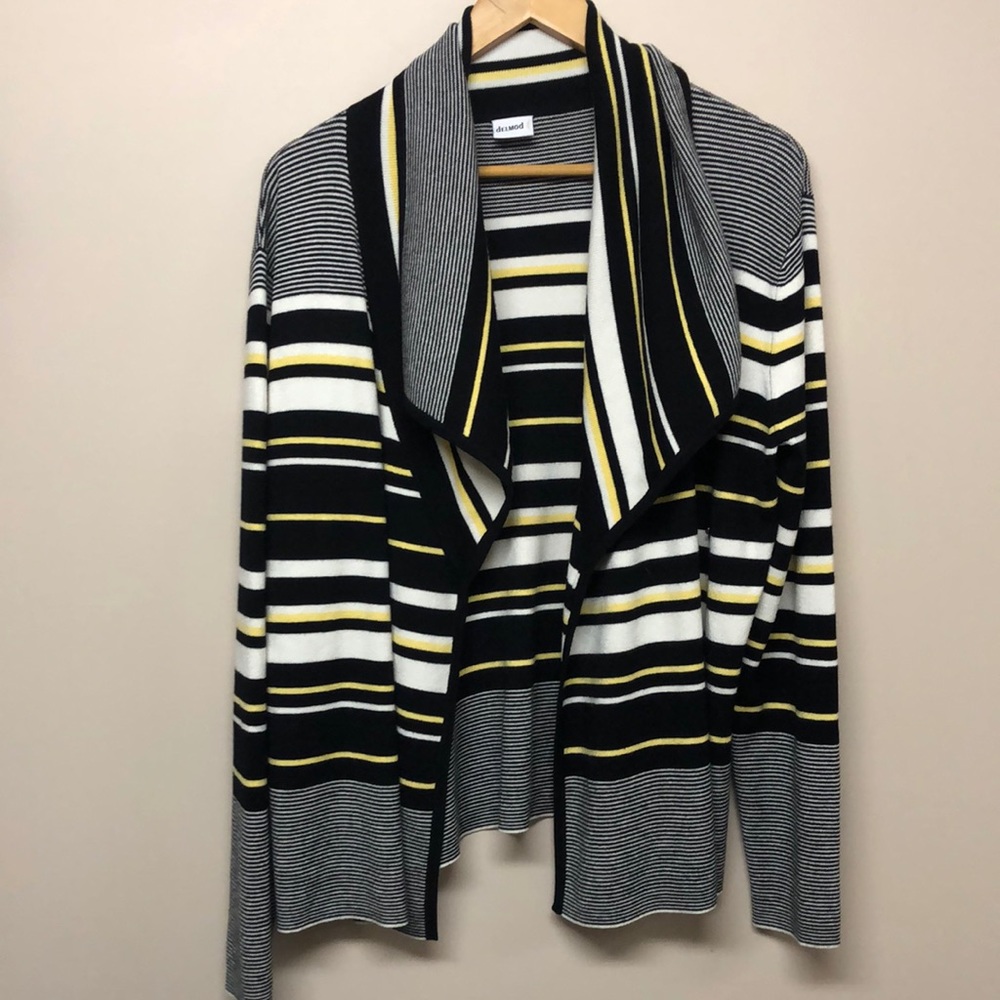 Delmod striped cardigan